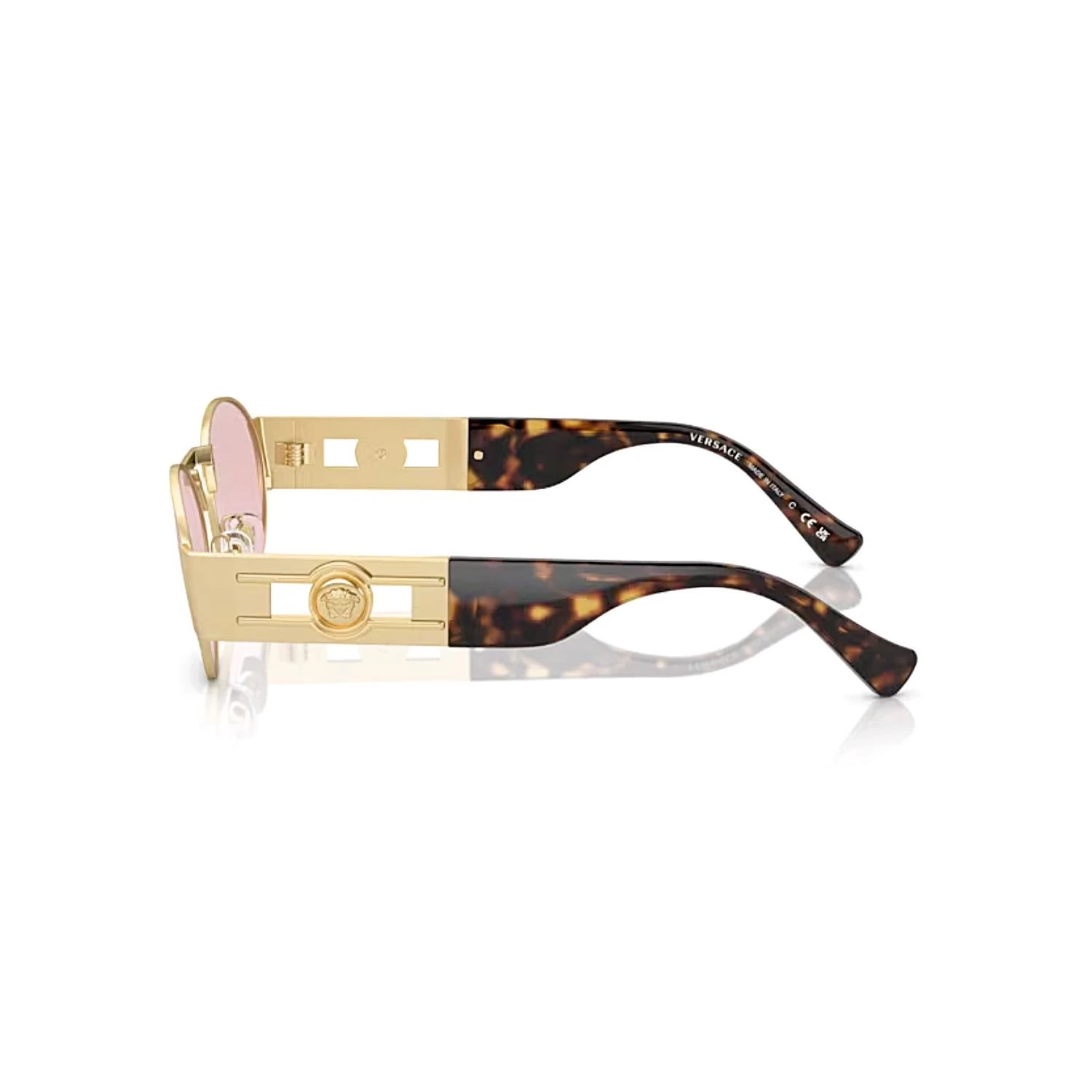 Versace VE 2264 100284 56 Kadın Oval Altın Metal Güneş Gözlüğü