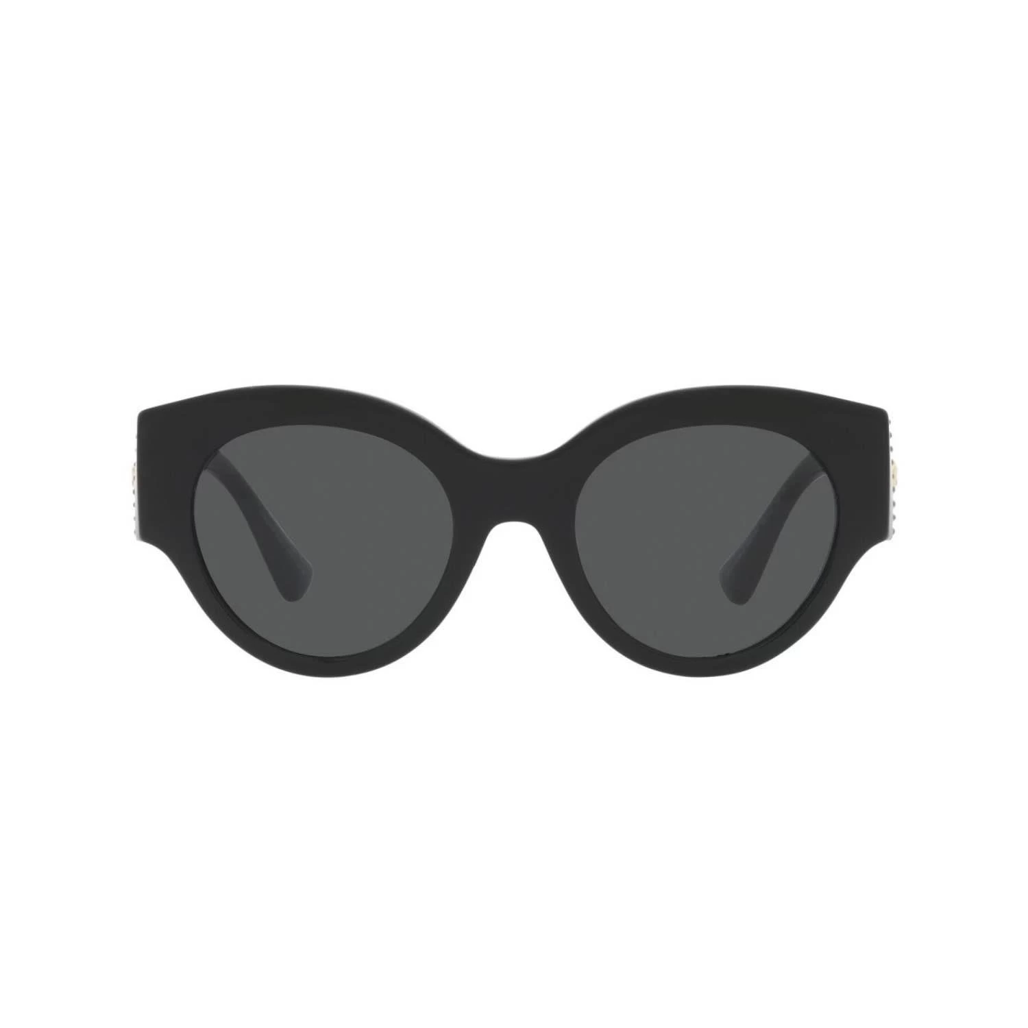 Versace Ve 4438B Gb187 52 Kadın Yuvarlak Siyah Kombine Güneş Gözlüğü