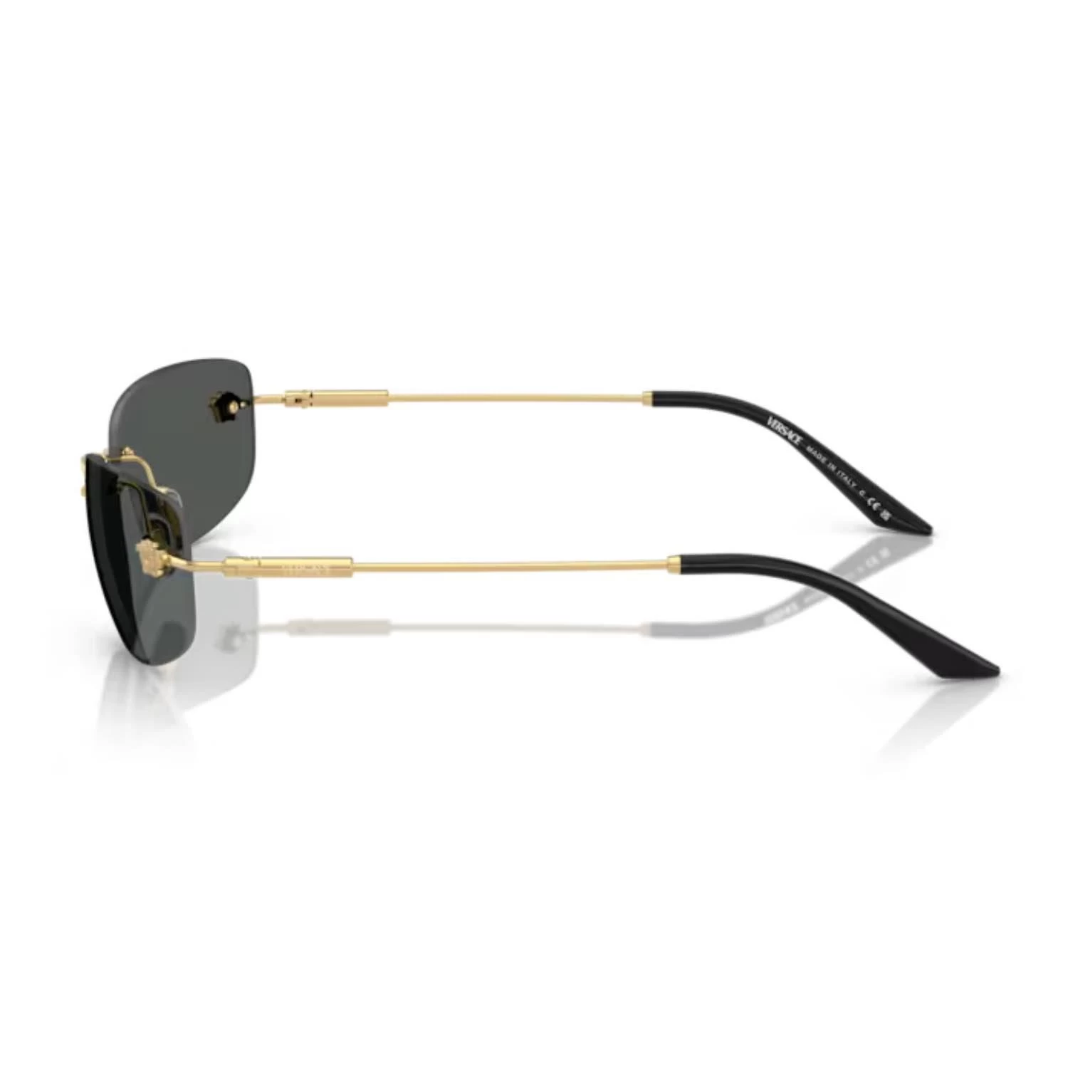 Versace Ve 2279 100287 60 Erkek Dikdörtgen Gold Metal Güneş Gözlüğü