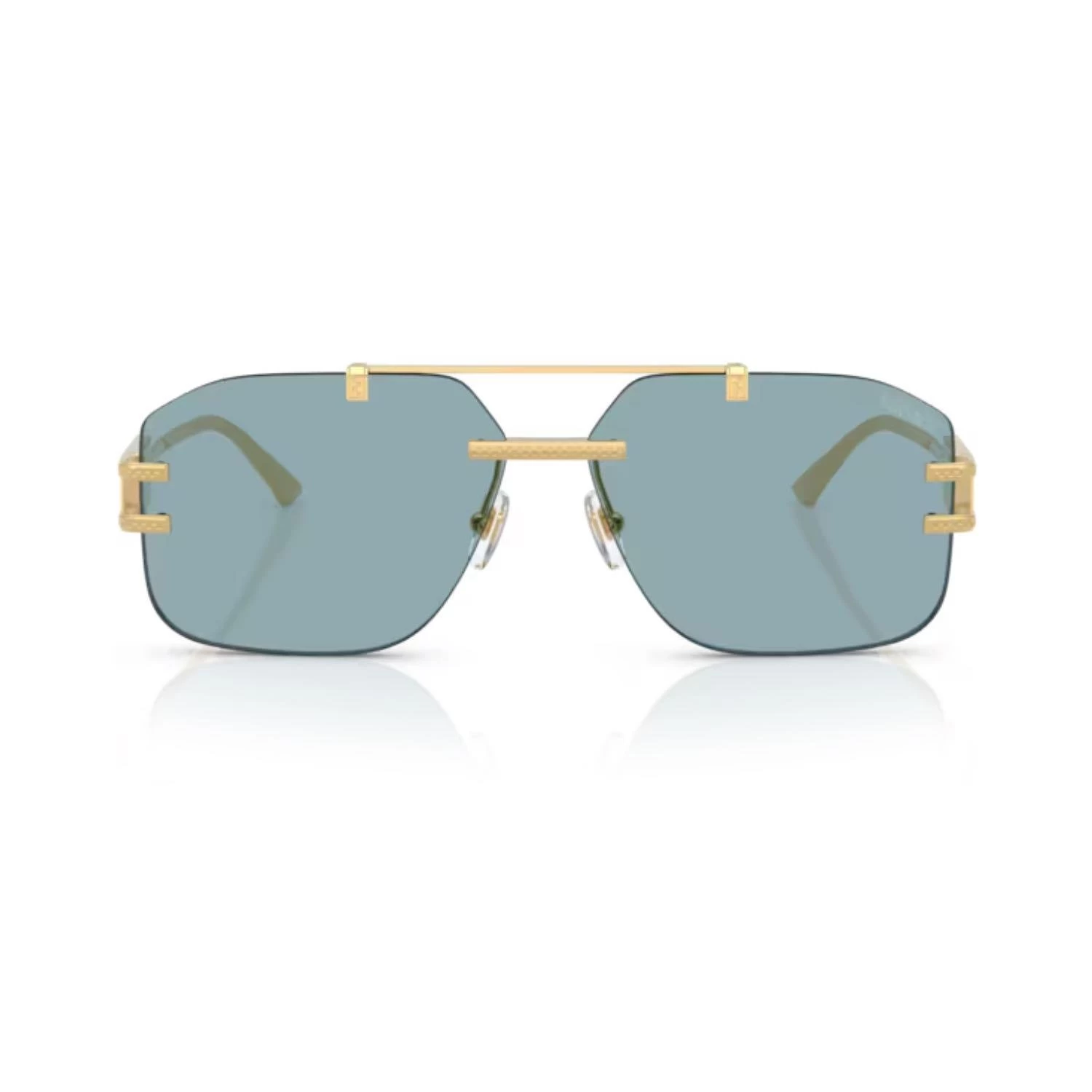 Versace Ve 2275 100280 60 Erkek Geometrik Gold Metal Güneş Gözlüğü