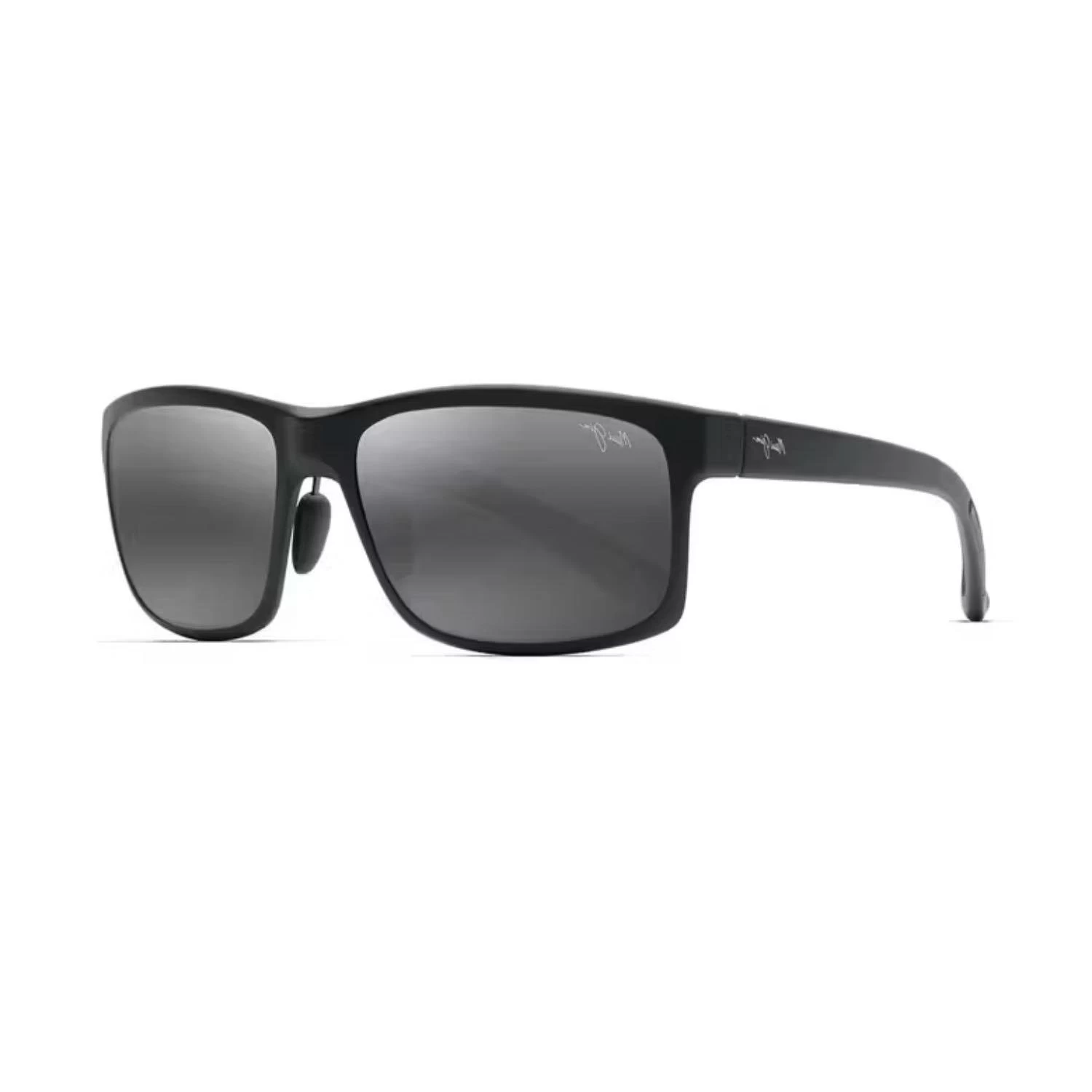 Maui Jim Mj0439s 001(2m) 58 Polarize Erkek Dikdörtgen Siyah Kemik Güneş Gözlüğü