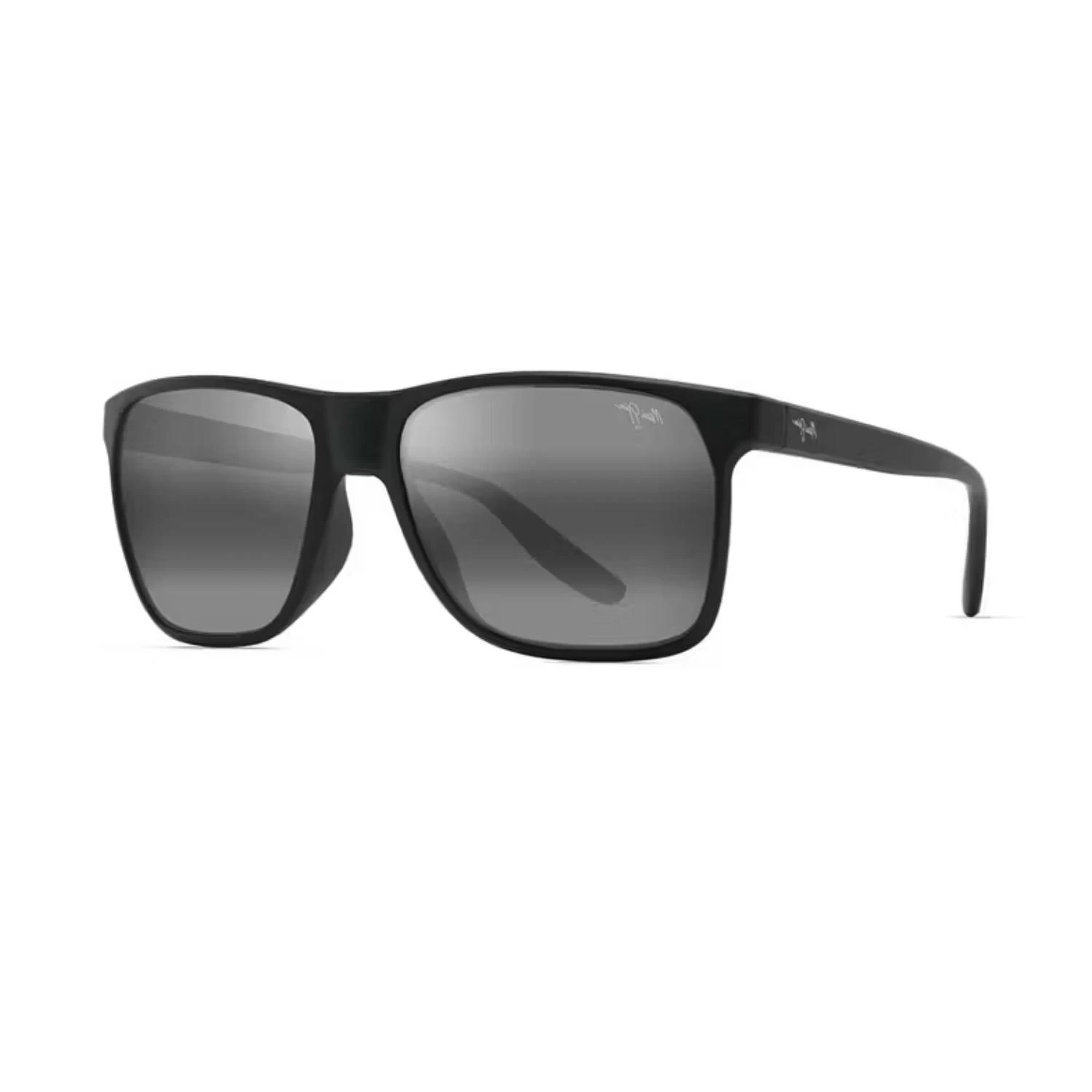 Maui Jim MJ 0603S 003 02 59 Polarize Unisex Dikdörtgen Siyah Kemik Güneş Gözlüğü
