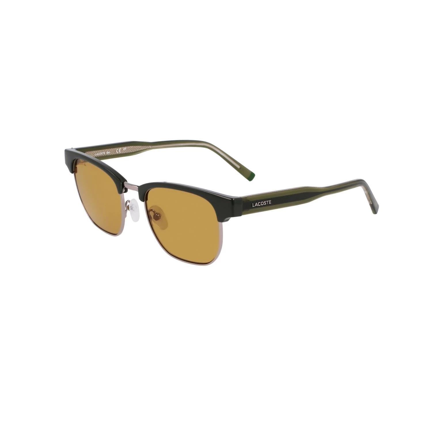 Lacoste L266s 301 51 Unisex Kare Yeşil Kemik Güneş Gözlüğü