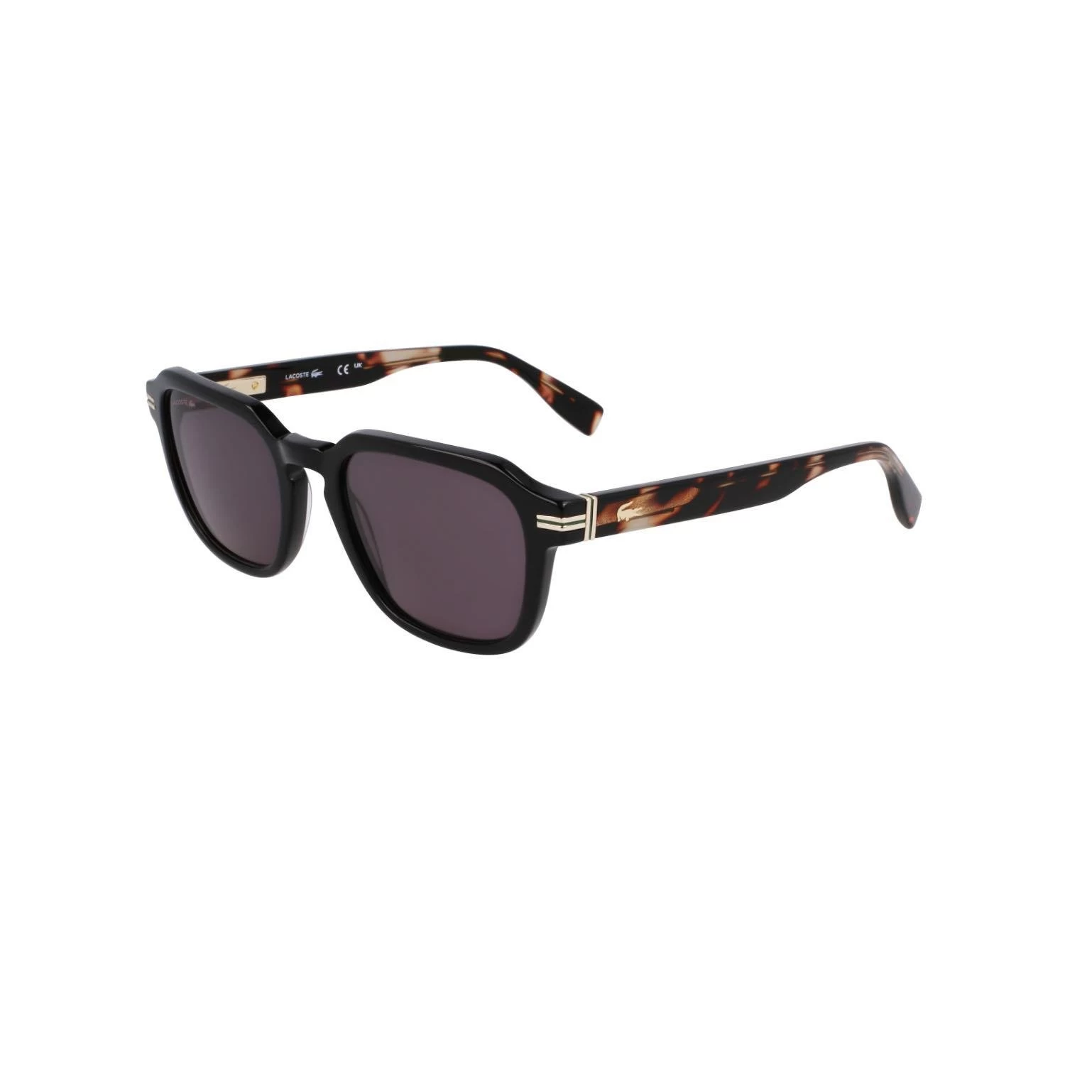 Lacoste L6046s 006 52 Erkek Kare Siyah Kemik Güneş Gözlüğü