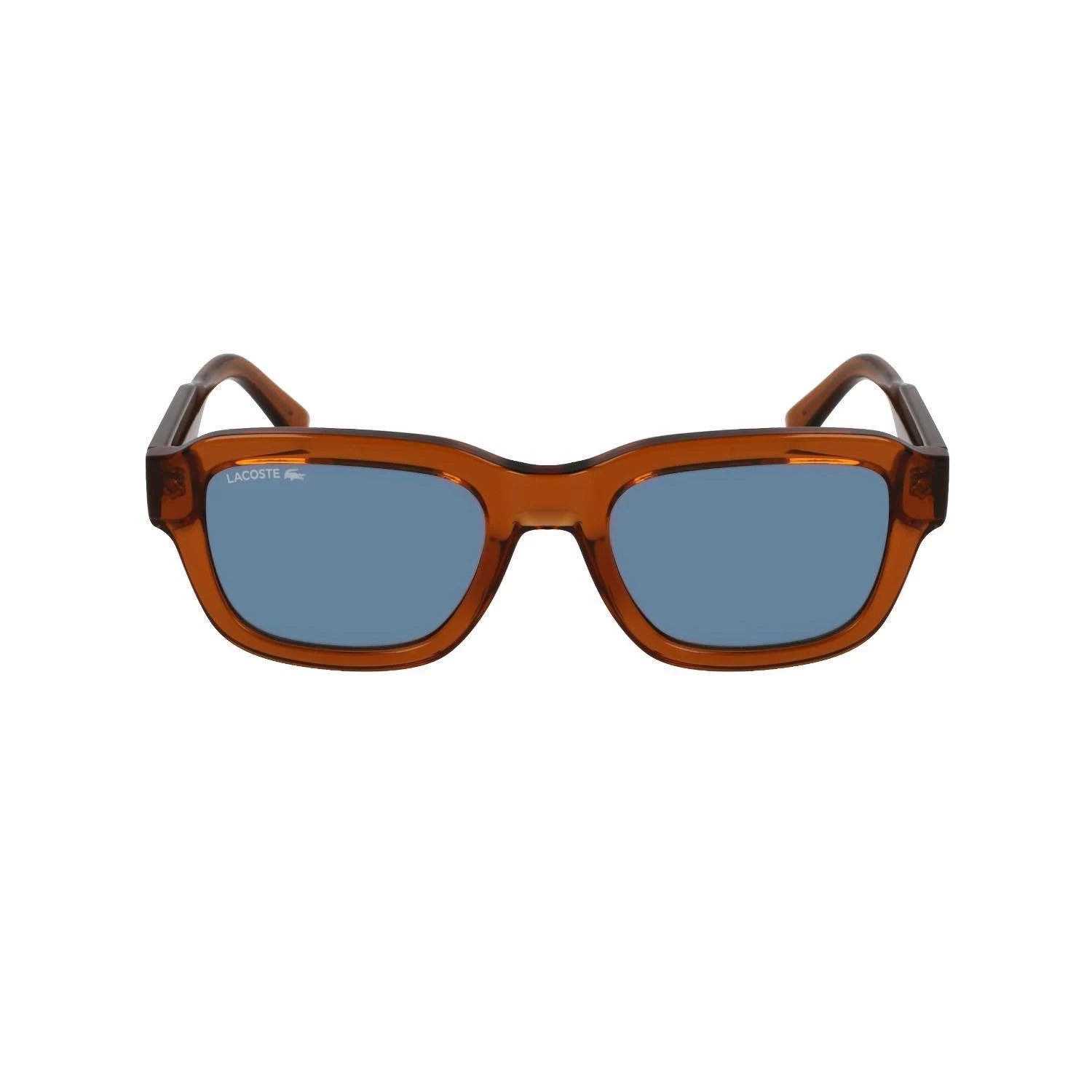 Lacoste L6048s 210 51 Unisex Kare Şeffaf Kahverengi Kemik Güneş Gözlüğü