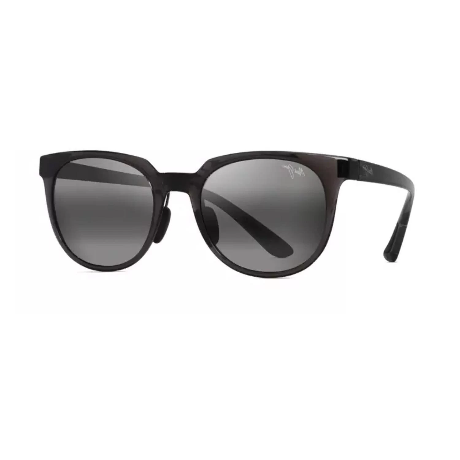 Maui Jim MJ 0454S 001 50 Aynalı Unisex Oval Füme Desenli Kemik Güneş Gözlüğü