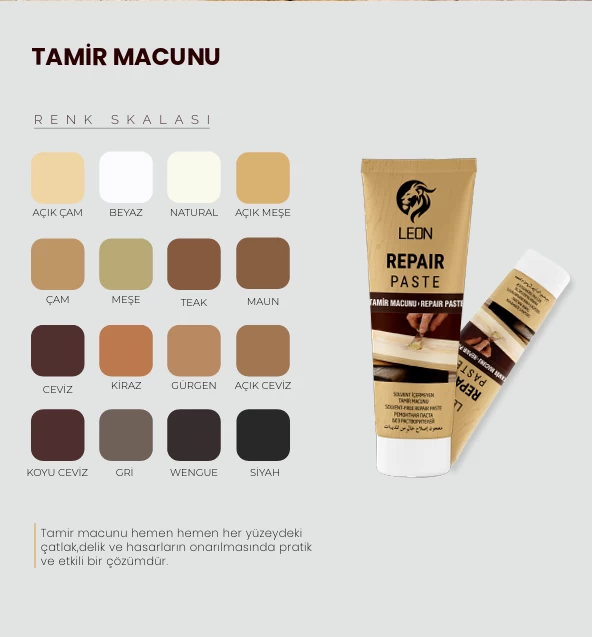 LEON ANTRASİT TAMİR MACUNU 125 ML