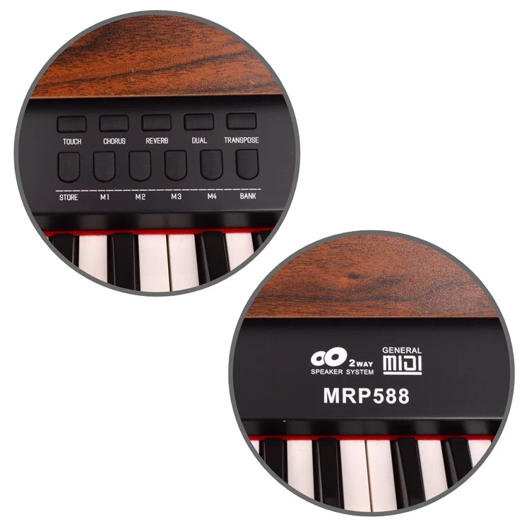 Dijital Piyano Manuel Raymond Ceviz Mrp588wn