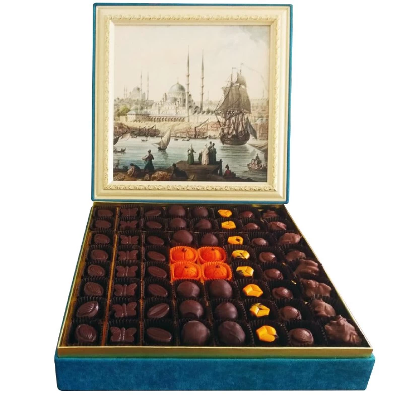 Bodrum Çikolata- Desenli Özel Kutu