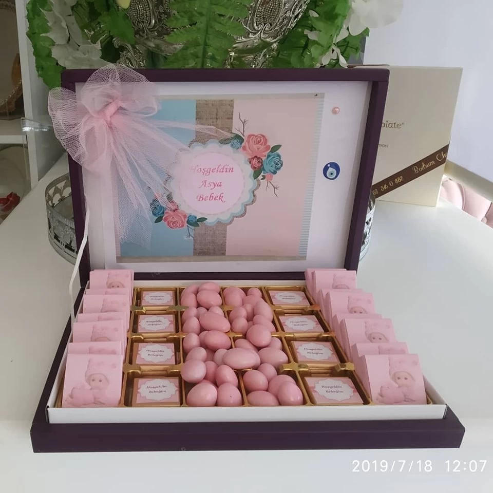 Yeni Doğan Bebek Kutu Çikolata