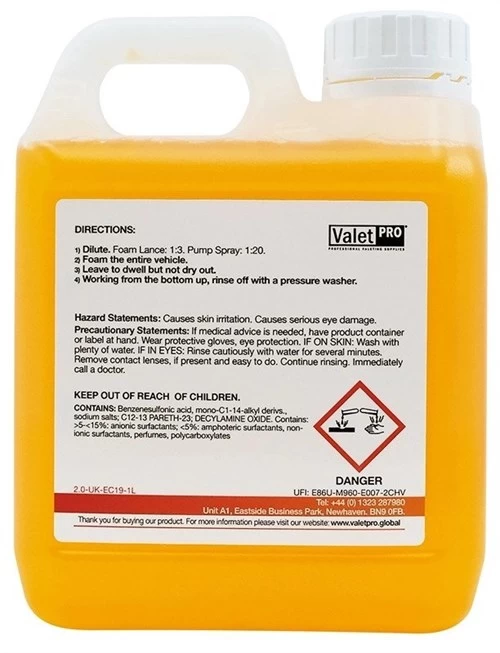 Valet Pro Advanced Neutral Snow Foam - Yıkama Köpüğü 1 Lt