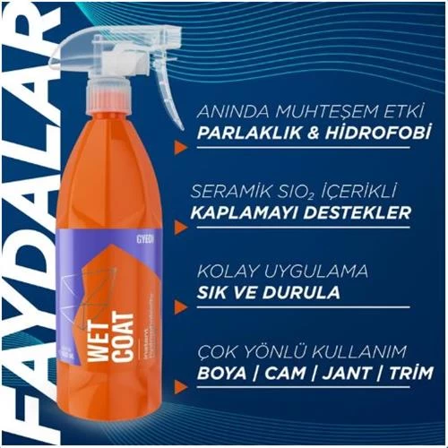 Gyeon Q2m Wet Coat Islak Kullanım Hızlı Boya Koruma 500ml