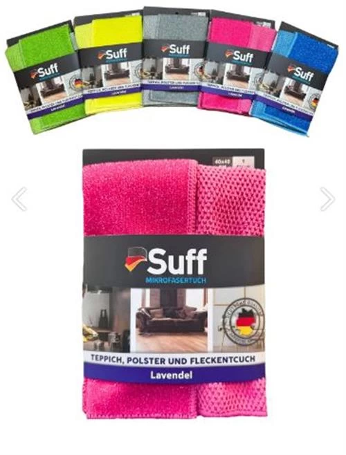 Suff Lavanta Yoğun Tırtıklı - Telli Bez / Halı-koltuk Mikrofiber Bezi / Zor Kir Bezi (40x40cm)