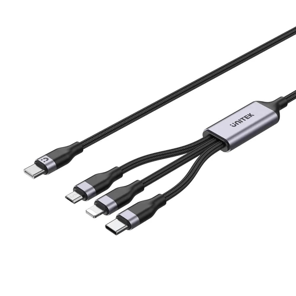 Unitek Type-c 3in1 Hizli Şarj Kablosu 1.5mt 20w Micro Usb, Type-c, Lightning (c14101agy01-1.5m)