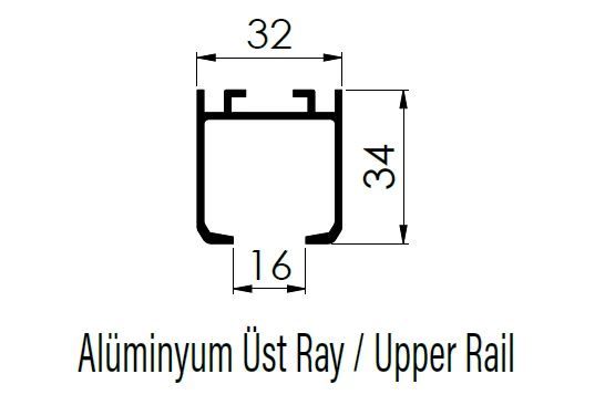 Lucido Lc 65 L-3127-3 Üst Ray 3 Mt