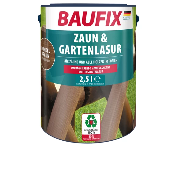 Baufix Zaun-Gartenlasur Teak 2,5 Lt