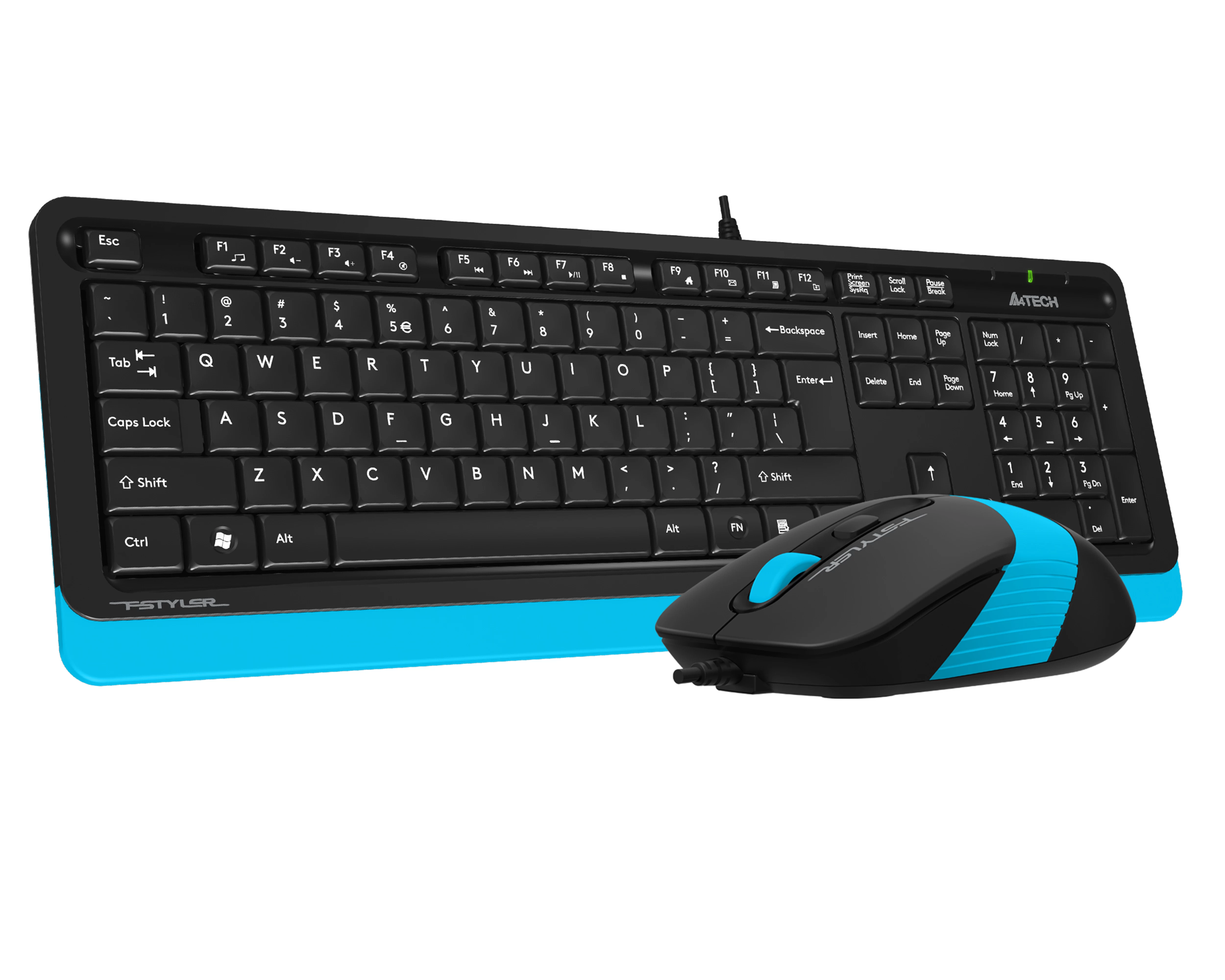 A4 Tech F1010 Q Usb Mavİ Tr Mm Klavye+optİk Mouse