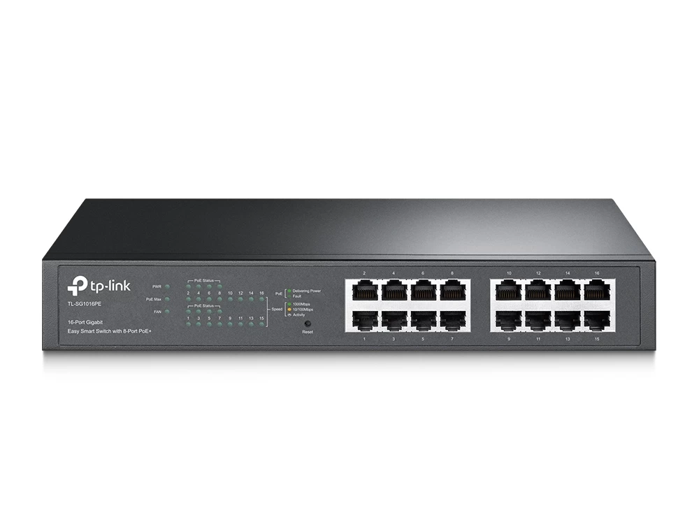 Tp-link Tl-sg1016pe 16port 10/100/1000 YÖnetİlebİlİr Poe Switch
