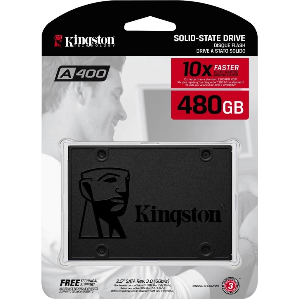 480gb Kingston A400 500/450mbs Ssd Sa400s37/480g
