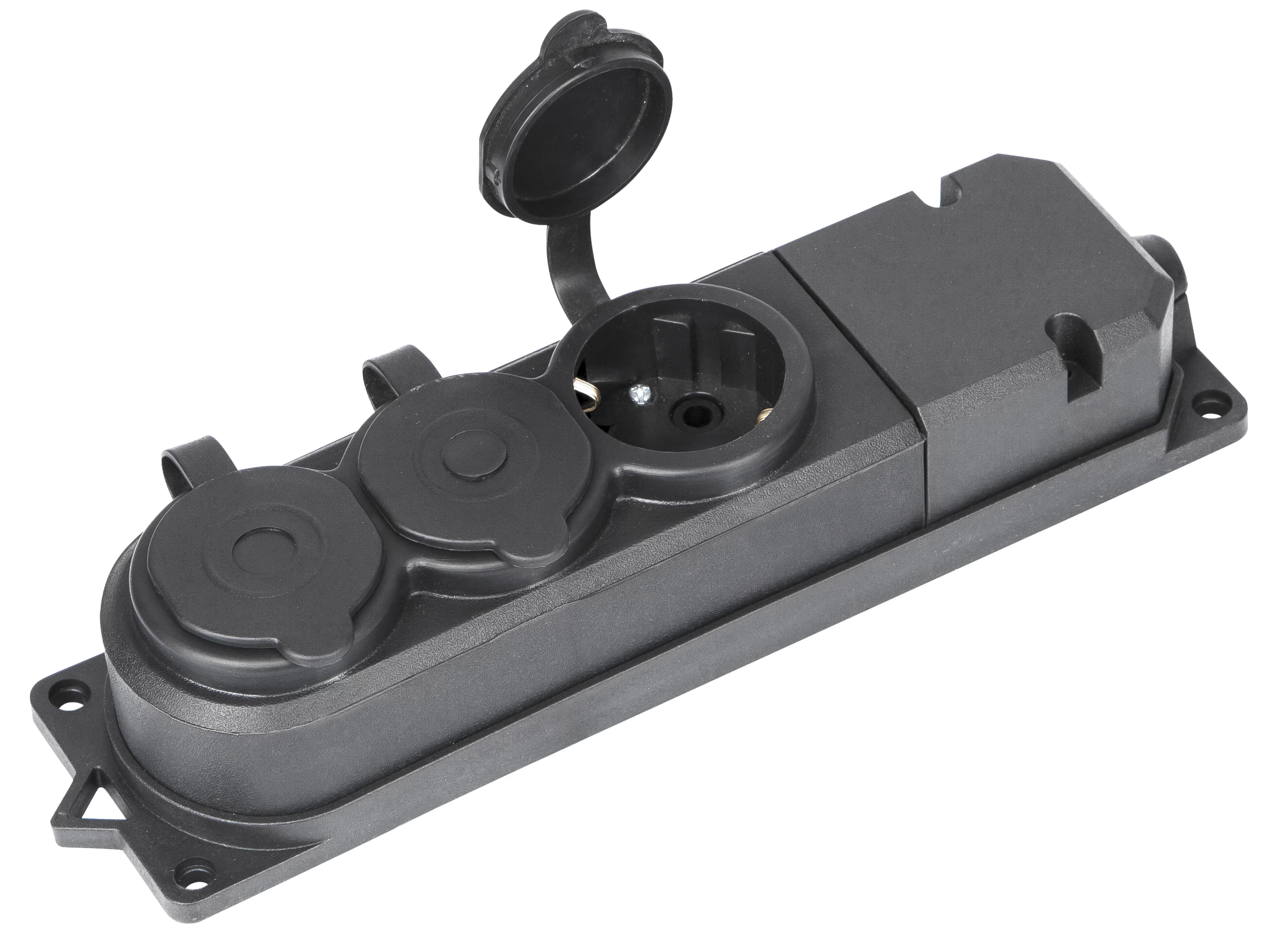 Kauçuk Monofaze 3 Lü Priz