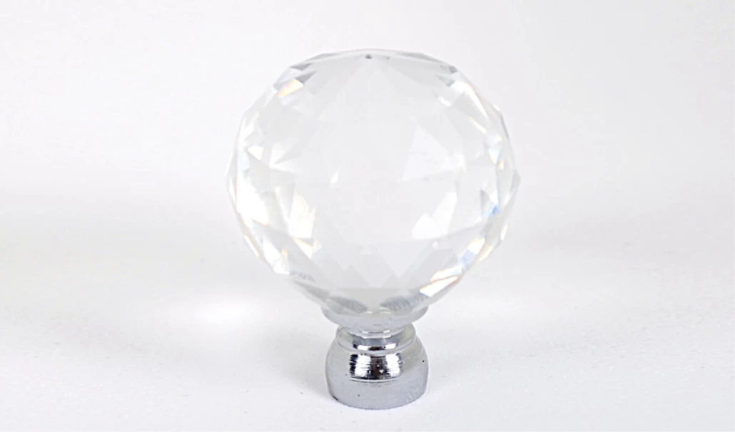 Metax Kristal Düğme Krom (D85-02)