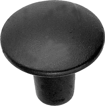 Eko Düz Düğme Mat Siyah