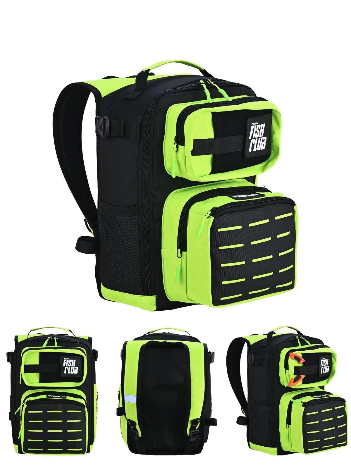 Fujin Proaji Back Pack Black Lime – Balıkçı Sırt Çantası