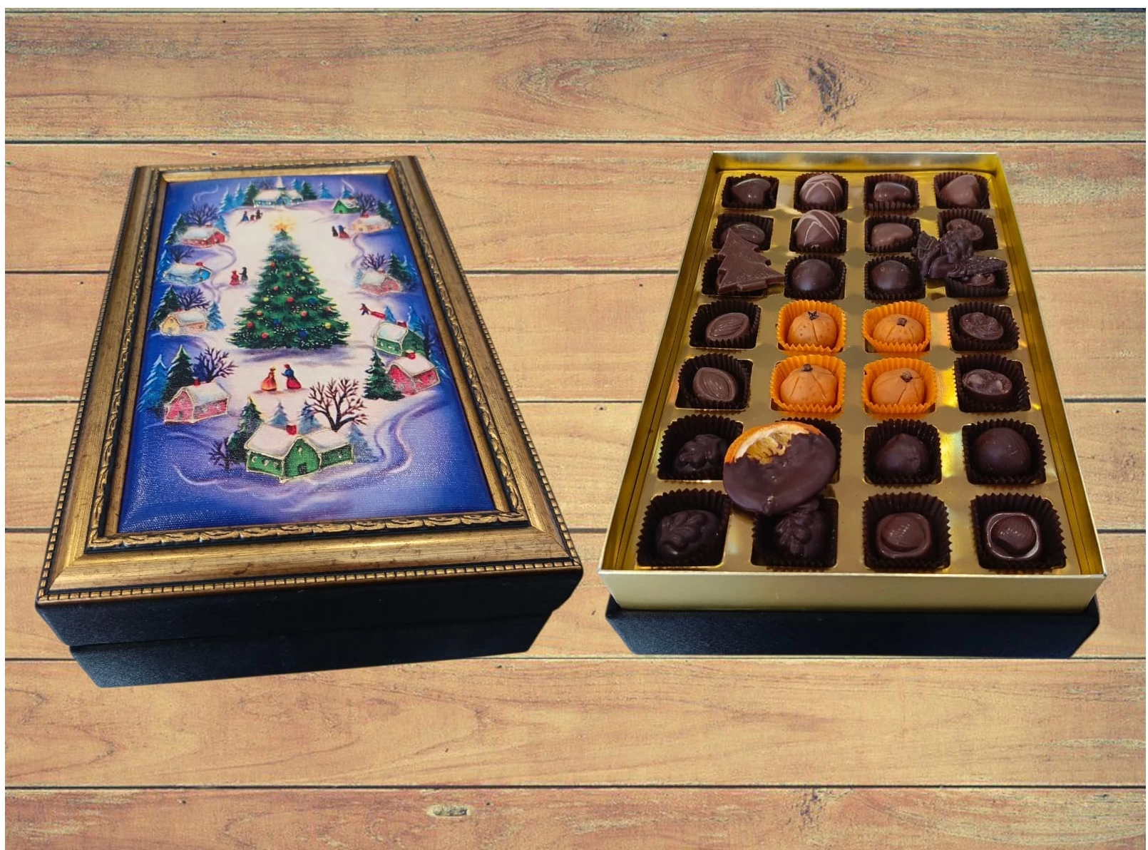 04yılbaşı Altın Çerçeve 750 Gr Kutu