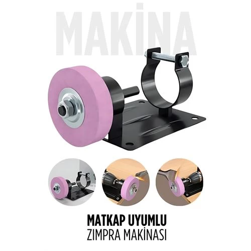 Matkap Uyumlu Taşlama Zımpara Makinası Spiral Taşlama Ve Ahşap Metal  
