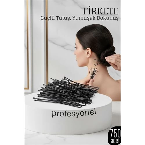 750’li Siyah Saç Firketesi Profesyonel Saç Şekillendirme İçin 