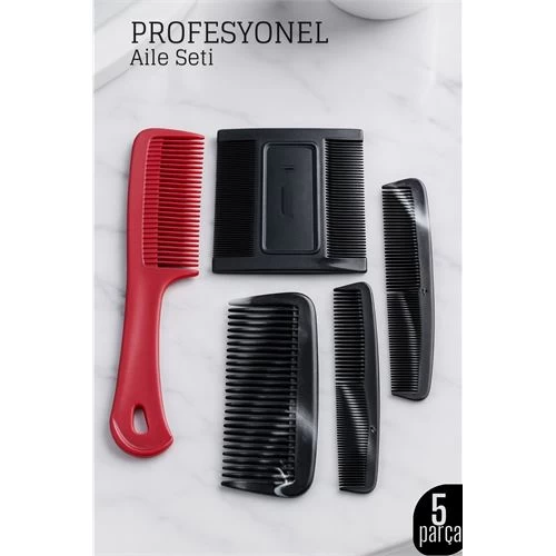 5'li Tarak Seti – Aile Tipi, Her Saç İçin Uygun 