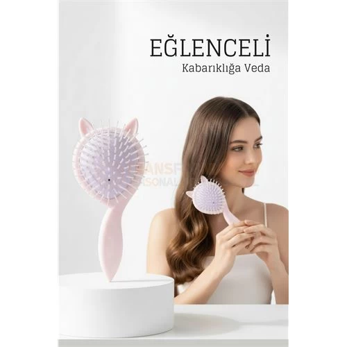 Doğal Antistatik Hava Yastıklı Saç Fırçası - Dolaşık Saç Açıcı Tarak 