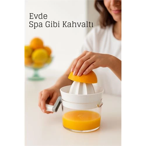 Manuel Kollu Narenciye Sıkacağı – 500 Ml Kapasiteli, 17x12 Cm, Pratik Ve Dayanıklı 