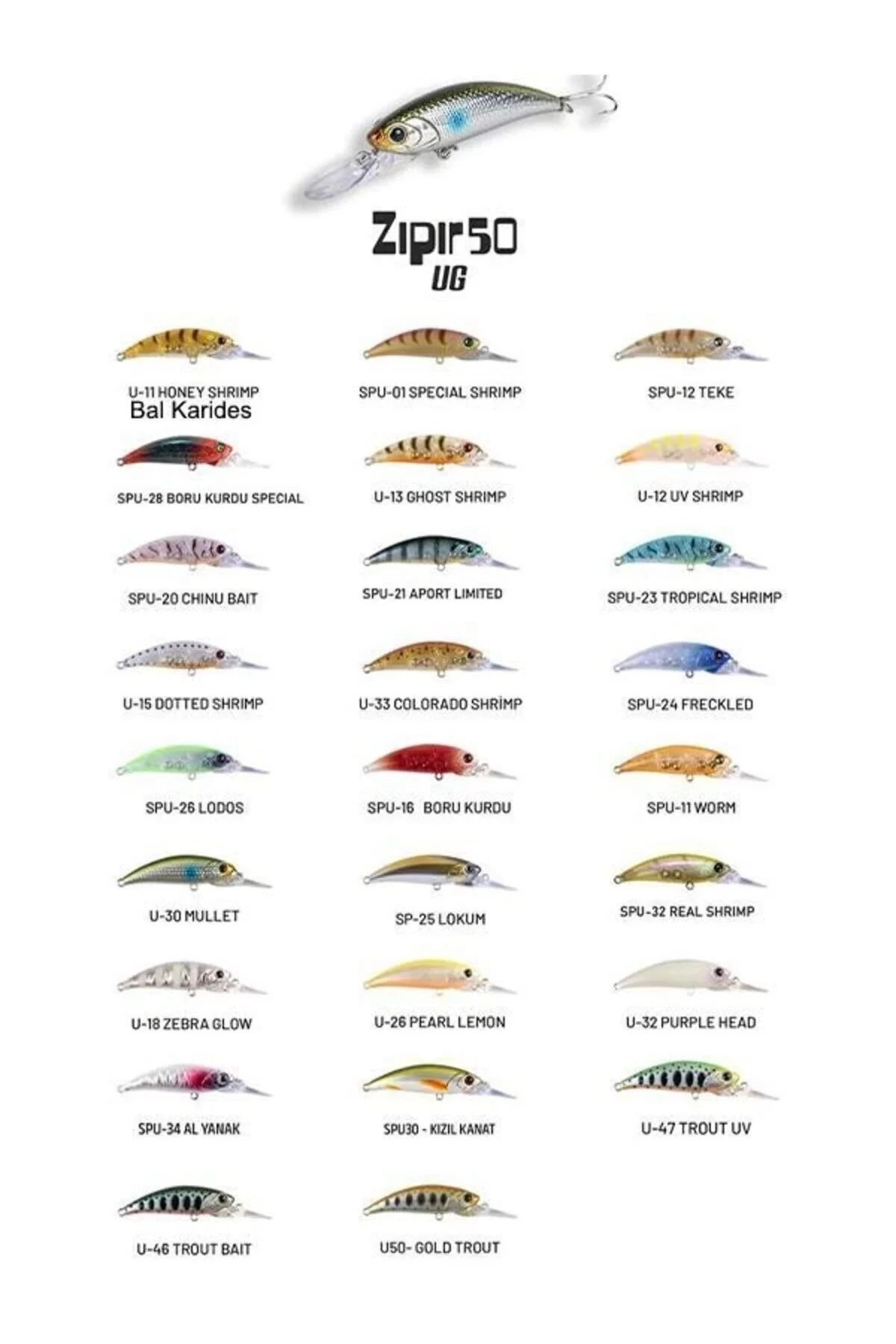 Hanfish Zıpır Ug-50  Uzun Gaga Spu-72 Yengeç