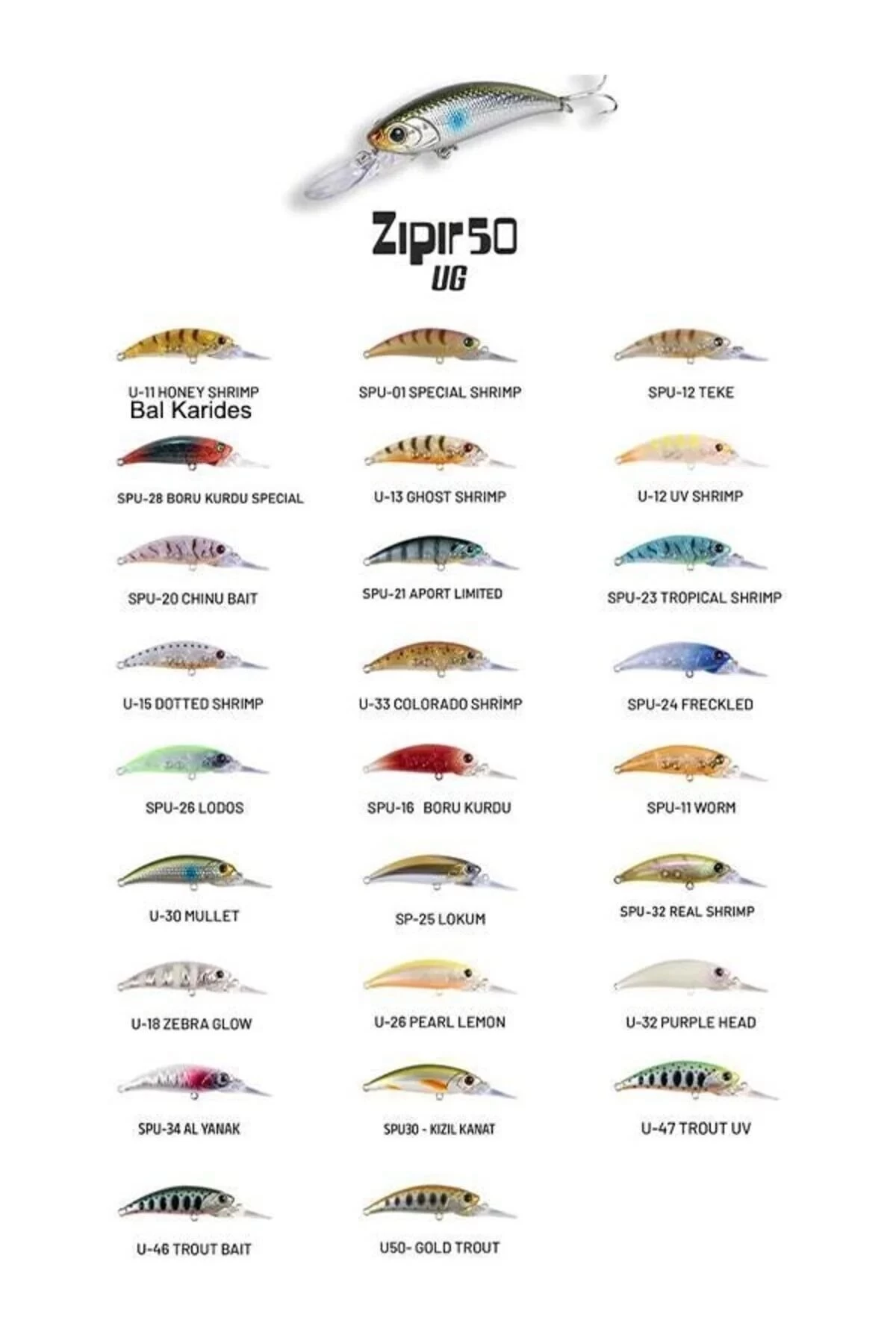 Hanfish Zıpır Ug-50  Uzun Gaga Spu-70 Madya