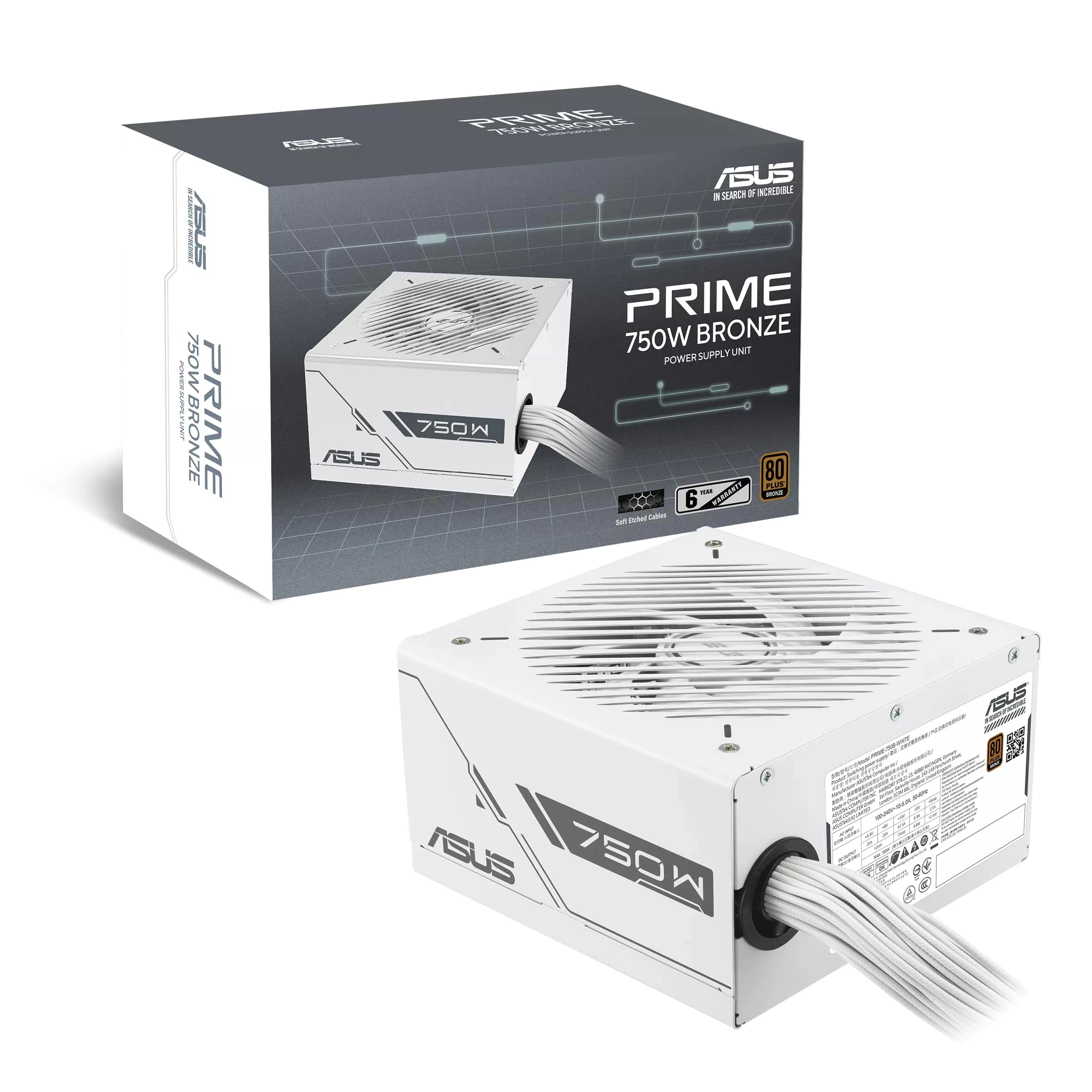 Asus Prıme 750B Whıte Bronze 750W, 80+ 135Mm Fan Güç Kaynağı