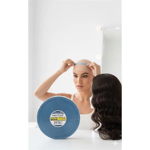 Protez Saç Bandı - 2-4 Haftalık Peruk Bandı Walker Tape Lace Front 2.5cmx33 Metre 