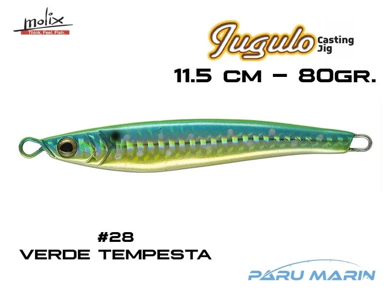 Molix Jugulo Casting Jig 80 Gr. #sw28 Verde Tempesta
