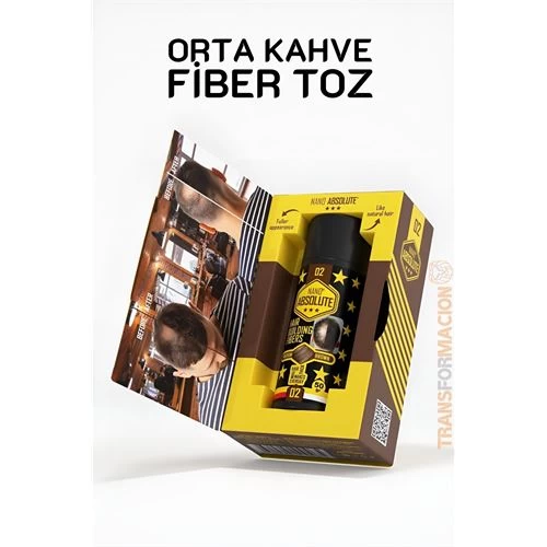 Modacar Saç Dolgunlaştırıcı Fiber Topik Toz Orta Ton Kahverengİ