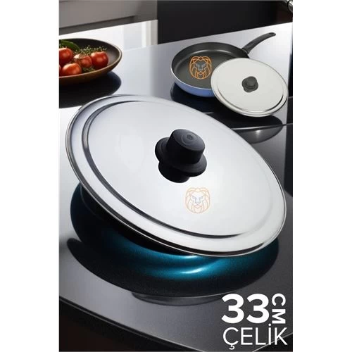 Modacar 33 Cm Kızartma Tavası Kapağı Çelik Żelazny Design