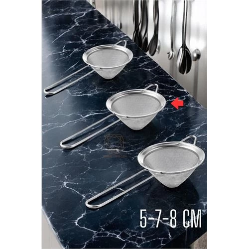 Modacar Andres 3 Boy Paslanmaz Çelik Süzgeç Seti