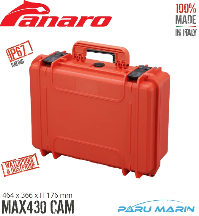Panaro Max 430 Cam Çanta 464*366*176mm. Turuncu