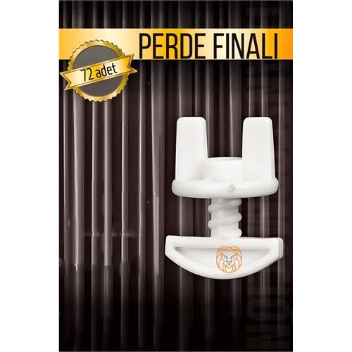 Modacar Perde Finali Perde Sonlandırıcı Stop Korniş Finali Sonu 72 Adet