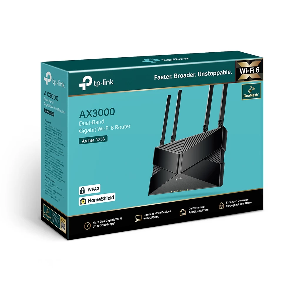 Tp-link Archer Ax53 Ax3000 Dual Band Router Wifi6