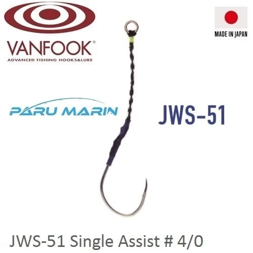 Vanfook Jigen Hyper Tekli Asist İğne Jws-51  #4/0 3 Adet