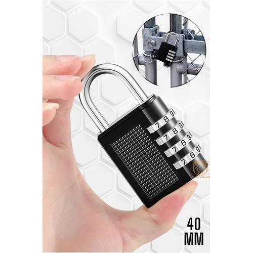 Modacar Şifreli Asma Kilit 4 Kademe 40 Mm