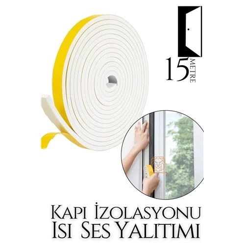 Modacar Kapı Ses Isı Yalıtım Sünger Bant 15 Metre