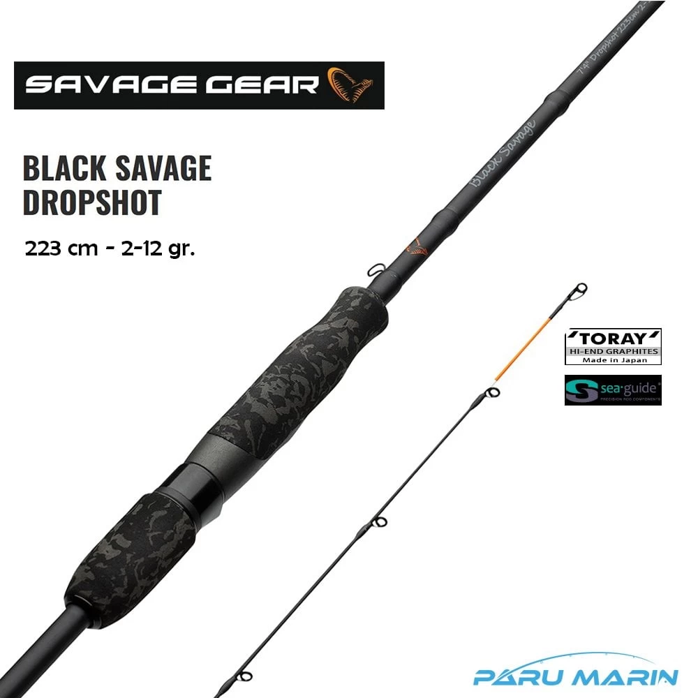 Savage Gear Black Savage Dropshot 223cm 2-12gr. Lrf Kamışı