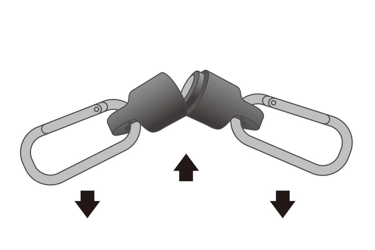 Daiichiseiko Carabiner Holder Mg 5000 Mıknatıslı Karabina Ve Güvenlik Kordonu Red
