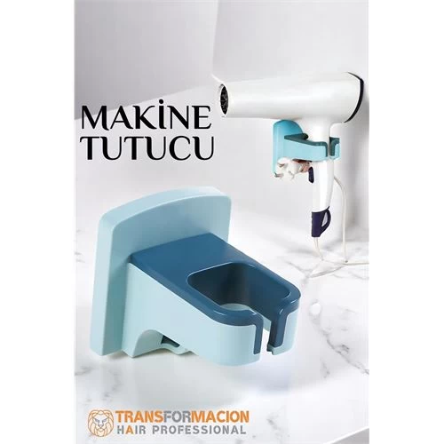 Modacar Saç Kurutma Makinesi Tutucu Pratik Yapışma Mavİ